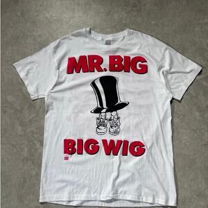 90s Vintage Mr. Big Big Wig White Band T Shirt Size XXL